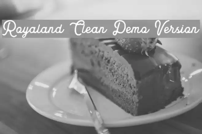 Royaland Clean Demo Version Font examples