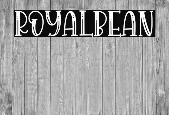 Royalbean Font examples