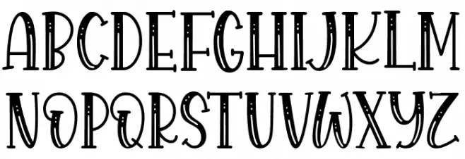 Royalbean Schriftart Kleinbuchstaben