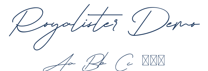 Royalister Demo Font Preview