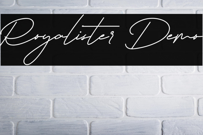 Royalister Demo Font examples