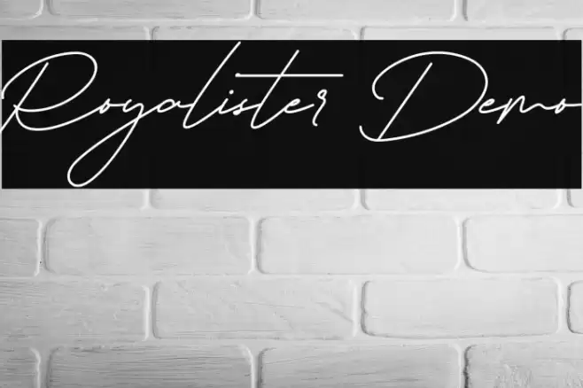 Royalister Demo Font examples