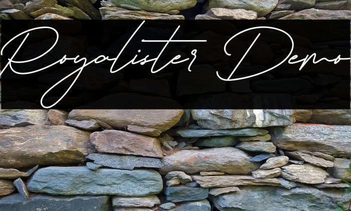 Royalister Demo Font examples