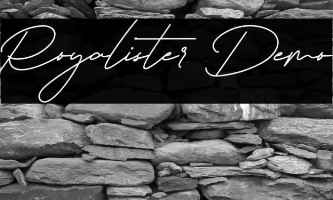 Royalister Demo Font examples