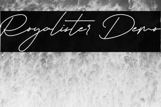 Royalister Demo Font examples