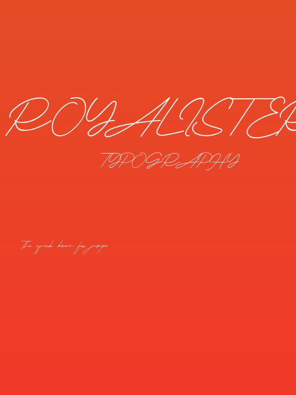 Royalister Demo Poster