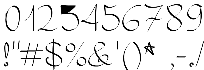 RoyalnCurvy Font OTHER CHARS