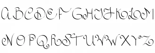 RoyalnCurvy 字体 大写
