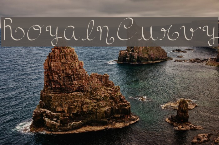 RoyalnCurvy Font examples