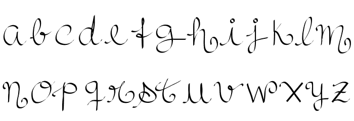 RoyalnCurvy Font LOWERCASE