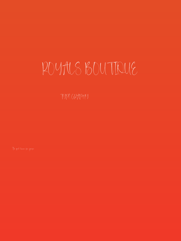 Royals Boutique Poster