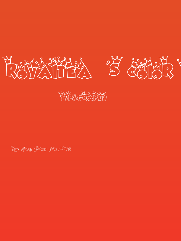 Royaltea's color is Violette Poster