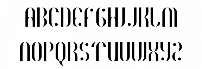 Royalty Code Regular Caratteri MAIUSCOLE