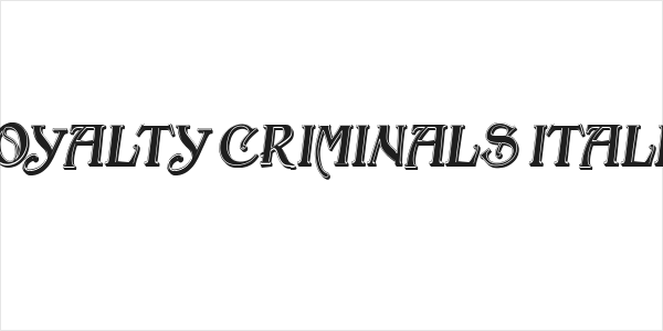 Royalty Criminals Italic Logo