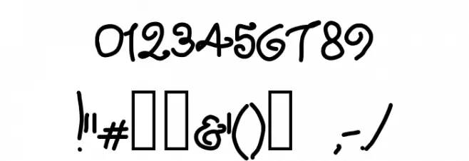 Royalty Waffles Font OTHER CHARS