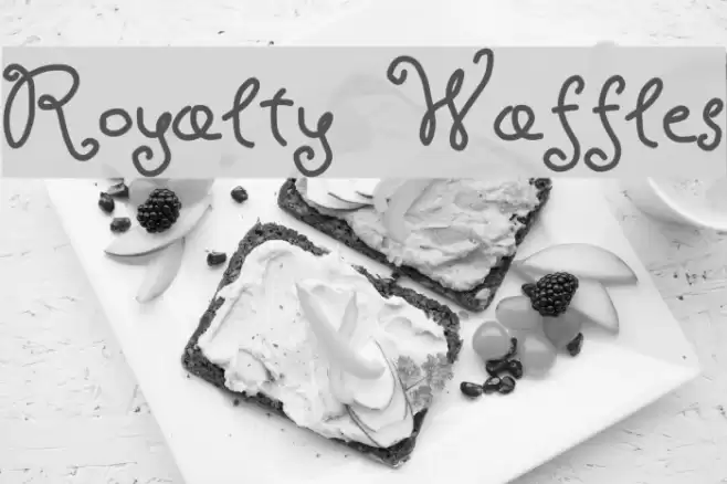 Royalty Waffles Font examples