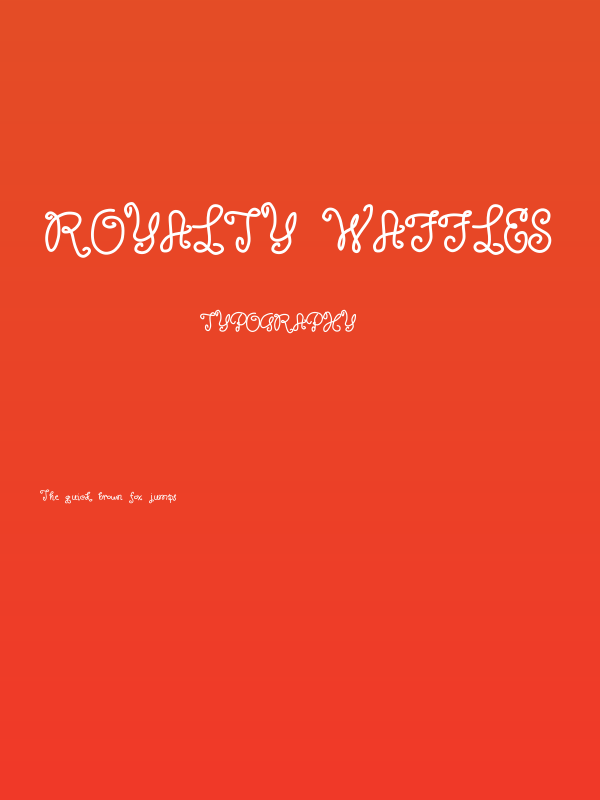 Royalty Waffles Poster