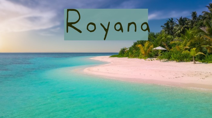 Royana Font examples