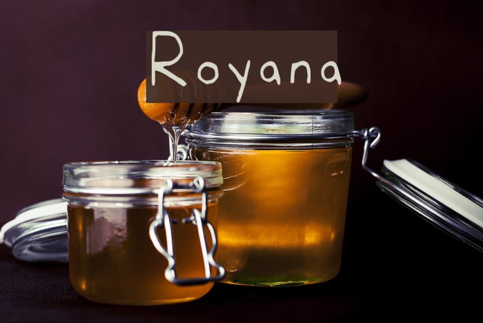 Royana Font examples