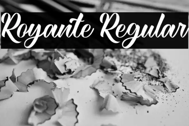 Royante Regular Font examples