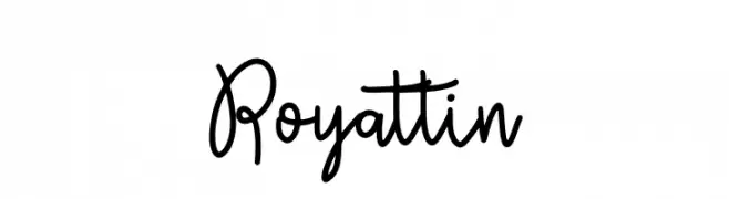 Royattin  フリーフォントのダウンロード