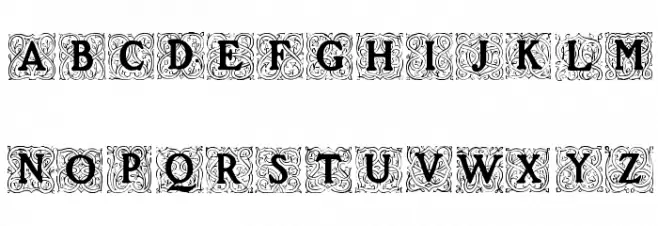 Roycroft Initials خط أحرف كبيرة