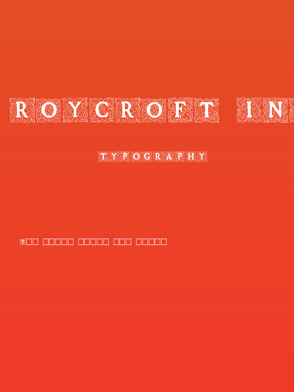 Roycroft Initials Poster