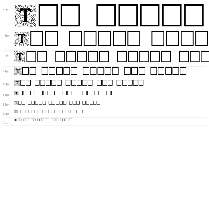 Roycroft Initials Waterfall