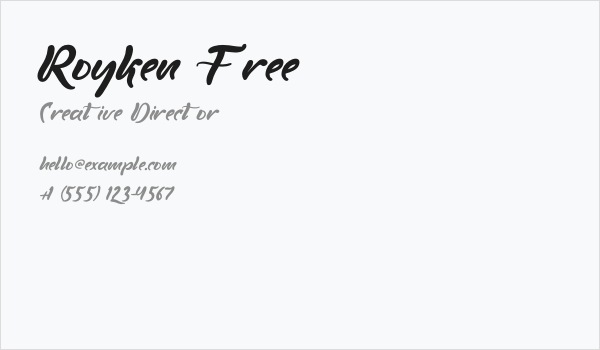 Royken Free Business Card