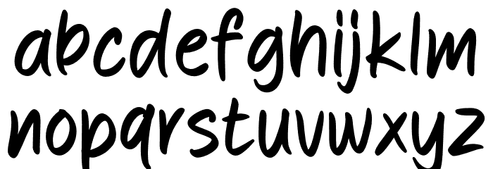 Royrush Font LOWERCASE