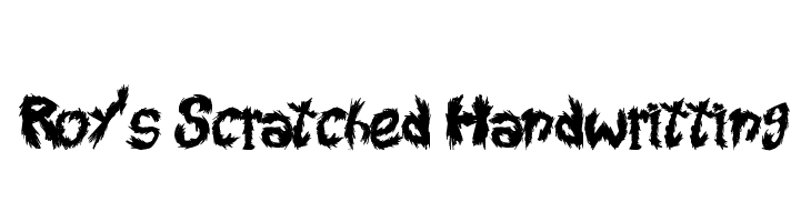 Roy's Scratched Handwritting  フリーフォントのダウンロード