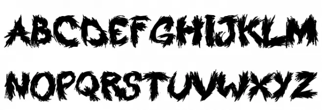 Roy's Scratched Handwritting Schriftart Groß