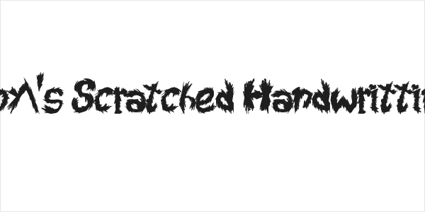 Roy's Scratched Handwritting Logo
