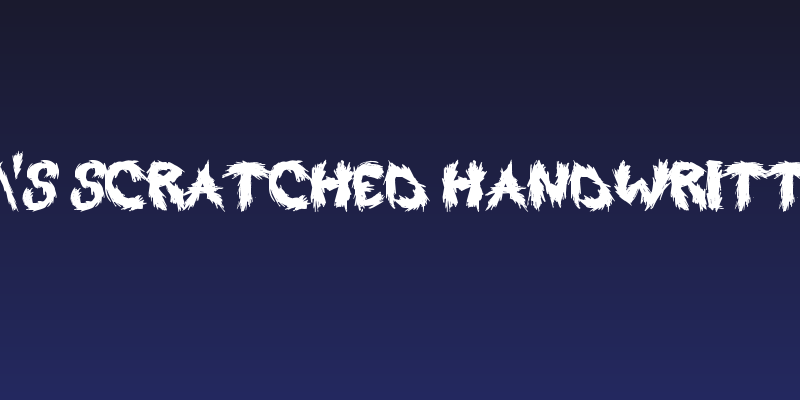 Roy's Scratched Handwritting Social Header