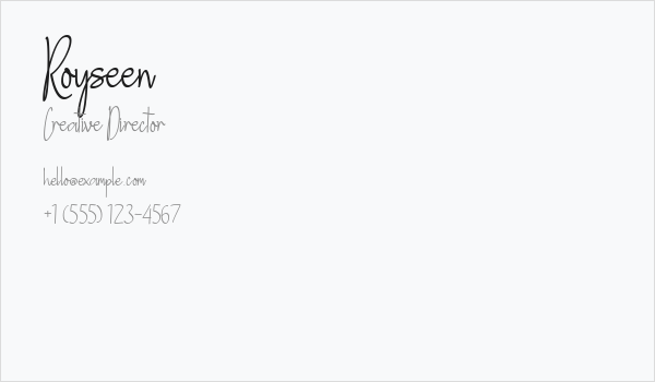 Royseen Business Card