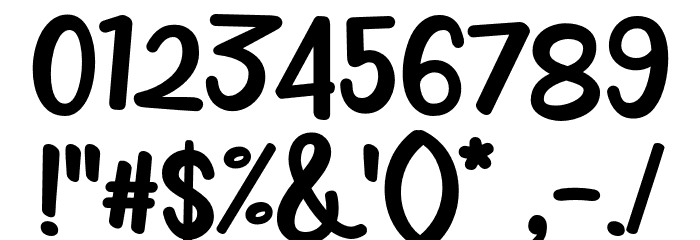 RoyumBread Font Alte caractere