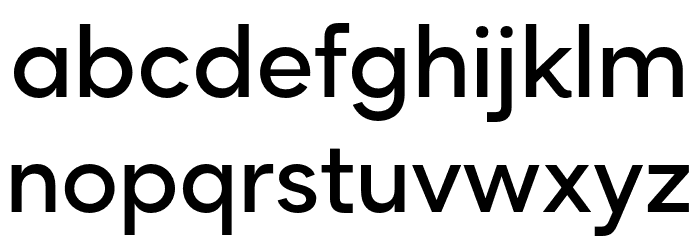 Rozanova GEO - Demo Semi Bold Font LOWERCASE