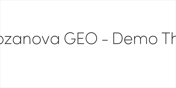 Rozanova GEO - Demo Thin Logo