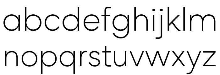 Rozanova GEO - Demo Thin Font LOWERCASE