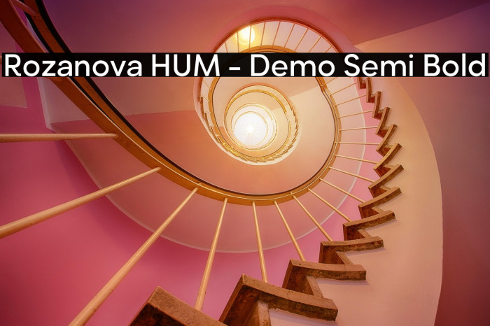 Rozanova HUM - Demo Semi Bold Example 2
