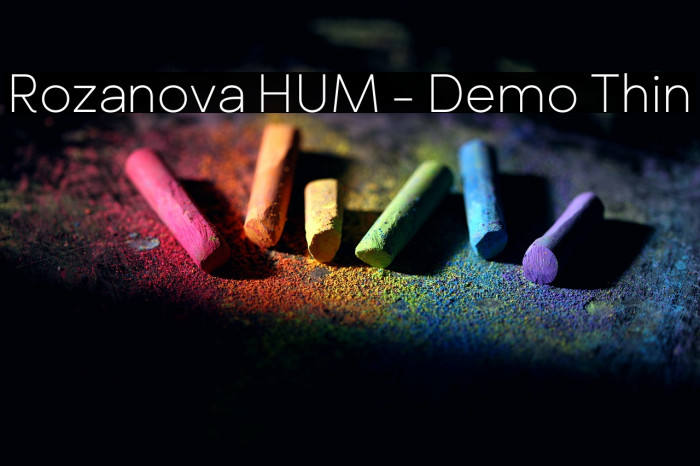 Rozanova HUM - Demo Thin Example 1