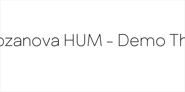Rozanova HUM - Demo Thin Logo