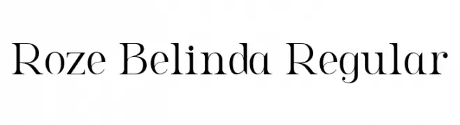 Roze Belinda Regular  font caratteri gratis