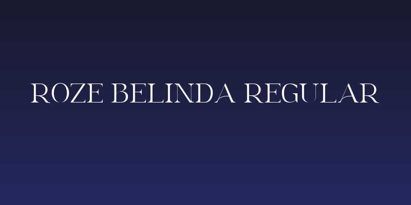 Roze Belinda Regular Social Header