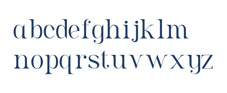 Roze Belinda Regular Lowercase