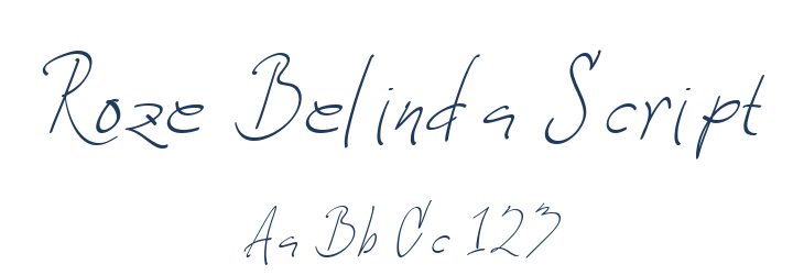 Roze Belinda Script Font Preview