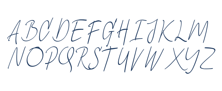 Roze Belinda Script Uppercase