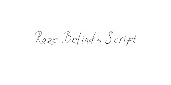 Roze Belinda Script Logo