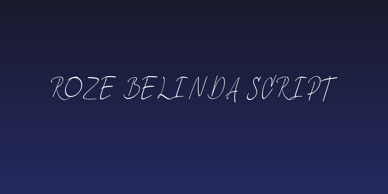 Roze Belinda Script Social Header
