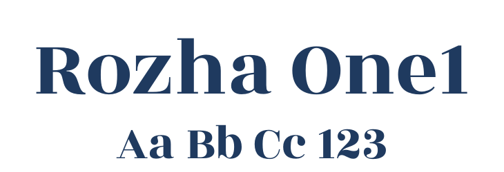 Rozha One1 Font Preview
